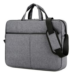 Geantă laptop 15.6”, impermeabilă, compatibilă Apple MacBook, Asus, Acer, Dell, Huawei, Gonga® Gri