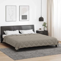 Pilota de vara Gri deschis 200 x 200 cm Microfibra GartenMobel Dekor