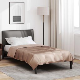 Pilota matlasata 4 anotimpuri aurie 220x140 cm, satin si microfibra