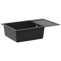 Chiuveta Negru 780 x 500 mm 80% Quartz si 20% Rasina GartenMobel Dekor