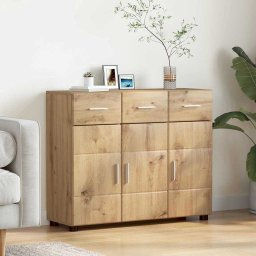 Bufet cu usa Stejar Artizanal 88,5 x 30,5 x 73 cm Lemn compozit GartenMobel Dekor