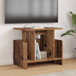 Support TV 2 pcs Lemn vechi 50 x 35 x 45 cm Lemn compozit GartenMobel Dekor