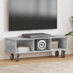 Support TV Gri din beton 100 x 35 x 35 cm Lemn compozit GartenMobel Dekor