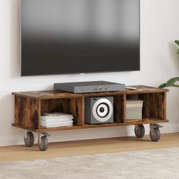 Support TV Stejar fumuriu 100 x 35 x 35 cm Lemn compozit GartenMobel Dekor