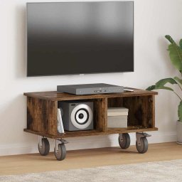 Support TV Stejar fumuriu 68,5 x 35 x 35 cm Lemn compozit GartenMobel Dekor