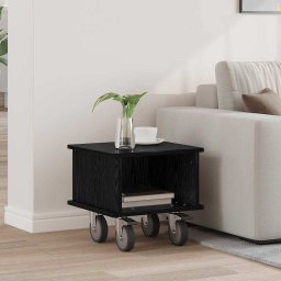 Support TV Stejar Negru 37 x 35 x 35 cm Lemn compozit GartenMobel Dekor
