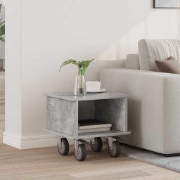 Support TV Gri din beton 37 x 35 x 35 cm Lemn compozit GartenMobel Dekor
