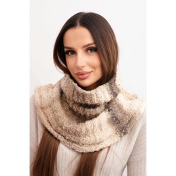 Eșarfă tip pulover de iarnă pentru femei Kesi KN21 bej