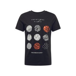 Mister Tee Tricou 'Twenty One Pilots' portocaliu deschis / negru / alb