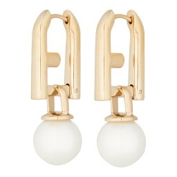 FURLA Cercei auriu / alb