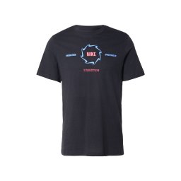 Nike Sportswear Tricou 'SWSH' azur / roz eozină / negru