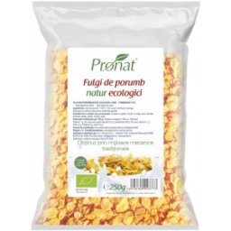 Set 3 x Fulgi de Porumb BIO Natur, 250 g, Pronat