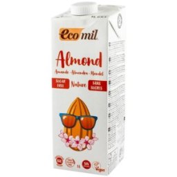 Set 3 x Bautura Vegetala BIO de Migdale, fara Zahar, 1 l, Ecomil