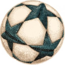Covor Rotund Alb, 67 x 67 cm, Kolibri Model UEFA 11199