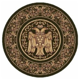Covor Bisericesc Rotund, 100 x 100 cm, Verde, Lotos 15032/210