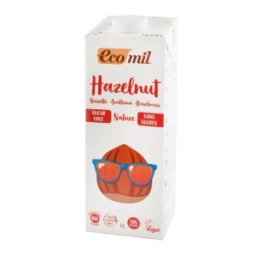 Set 2 x Bautura Vegetala Bio, Ecomil, din Alune, 1 l