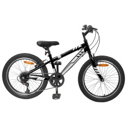 Bicicleta Montana 24 Inci 6-Speed pentru 8-12 ani Negru GartenMobel Dekor