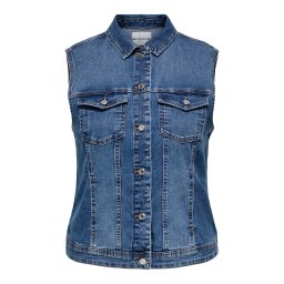 ONLY Carmakoma Vestă 'CARWespa' albastru denim