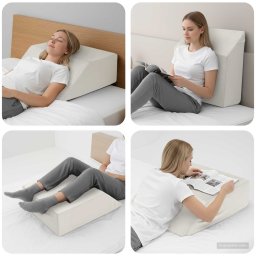Pillow pentru Picioare Simplu Alb GartenMobel Dekor