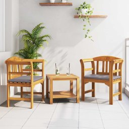 banca cu perna Finisaj cu ulei natural 68,5 x 46 x 82,5 cm GartenMobel Dekor