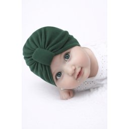 Caciulita verde inchis tip turban
