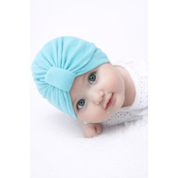Caciulita bleu tip turban