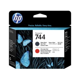 Cap Printare HP 744, Negru Mat/Rosu