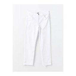 LC Waikiki LCW Kids Buxe White Adjustable Waist Elastic Boy Trousers