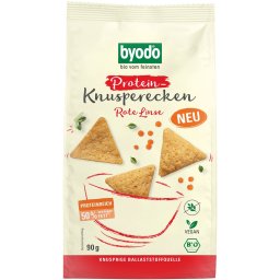 Mini Crackers proteici cu linte rosie, fara gluten bio 90g