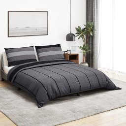 Set cu husa de pilota, gri închis, 140x200 cm, bumbac GartenMobel Dekor