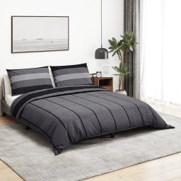 Set cu husa de pilota, gri închis, 220x240 cm, bumbac GartenMobel Dekor