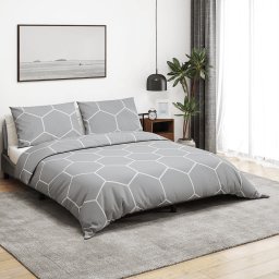 Set cu husa de pilota, gri, 220x240 cm, bumbac GartenMobel Dekor
