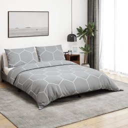 Set cu husa de pilota, gri, 260x240 cm, bumbac GartenMobel Dekor