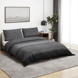 Set cu husa de pilota, gri închis, 200x200 cm, bumbac GartenMobel Dekor