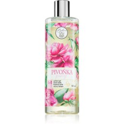 Bohemia Gifts & Cosmetics Flower Line Peony gel de duș pentru corp și păr 400 ml