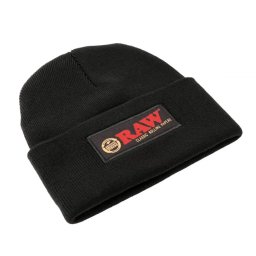 Caciula Raw Black Beanie cu Buzunar secret Unisex