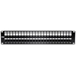 Patch Panel ecranat blank keystone 48 porturi 2U, TRENDnet TC-KP48S