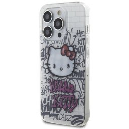 Husa Originala HELLO KITTY hardCarcasa IML Kitty On Bricks Graffiti HKHCP14XHDGPHT pentru Iphone 14 Pro Max white