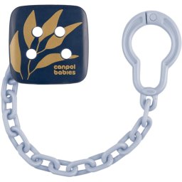 Canpol babies Gold Soothers Holder lanț pentru suzetă Blue 1 buc