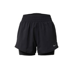 NIKE Pantaloni sport 'ONE' negru / argintiu
