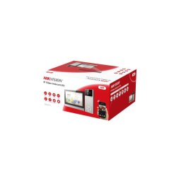 KIT VIDEOINTERFON IP WIFI 1FAMILIE 4MP higher resolution with 150° viewing angle 2 locks control Multiple unlocking methods: Card, Bluetooth, Hik-Connect, indoor station Video recording and playback via indoor station or door station Standard PoE power