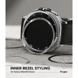 Rama pentru Samsung Galaxy Watch8 Classic - Ringke Inner Bezel Styling - Silver (GW8C-46-IN-01)