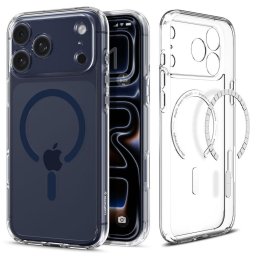 Husa Husa pentru iPhone 17 Pro - Spigen Ultra Hybrid MagSafe - Clear / Deep Blue