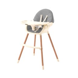 Scaun de hrănire 2 în 1 gri