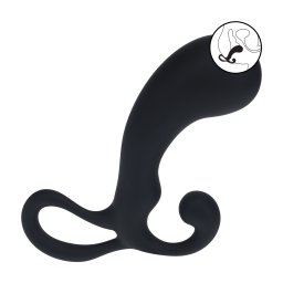 Levelz Bulb with Loop Silicone Prostate Massager L Black