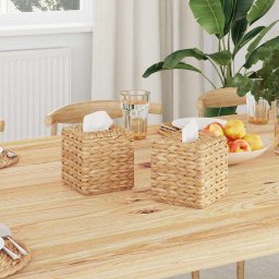 Capace pentru cutii de servetele 2 pcs natural GartenMobel Dekor