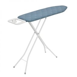 Masă de călcat Kinghoff KH 1938, 107.5x30.5 cm, 4 poziții de reglare, Suport pentru fier de călcat, albastru