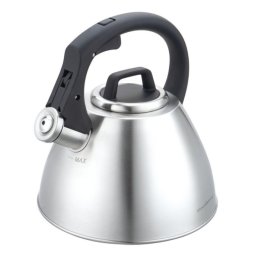 Ceainic cu fluier Klausberg KB 7951, 2.5 l, Otel inoxidabil, Maner termoizolant, Inductie, Onix mat