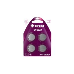 Baterii Lithium CR2032, 3V, 225mAh, 4 buc/set, Tesla - A1099137111