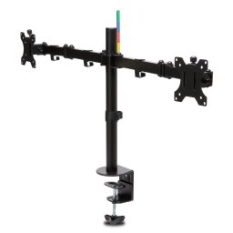 SUPORT de birou KENSINGTON, pt 2 TV/monitor plat, diag. max 32 inch, rotatie, inclinare, pivotare, orizontala, verticala, totala, max 8 Kg, K55409WW